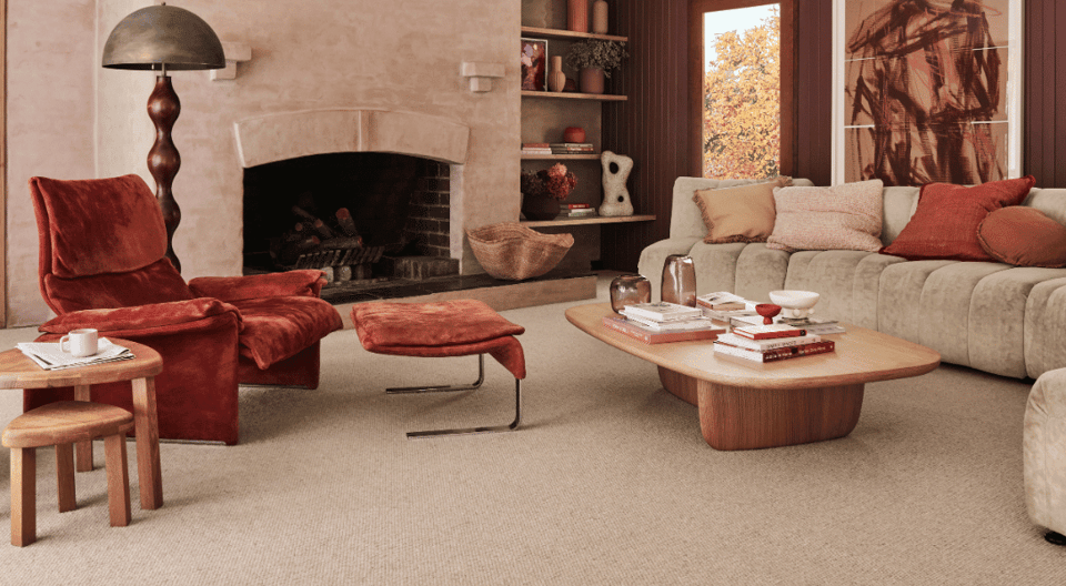 Carpeted Living Room Nurtured Spaces