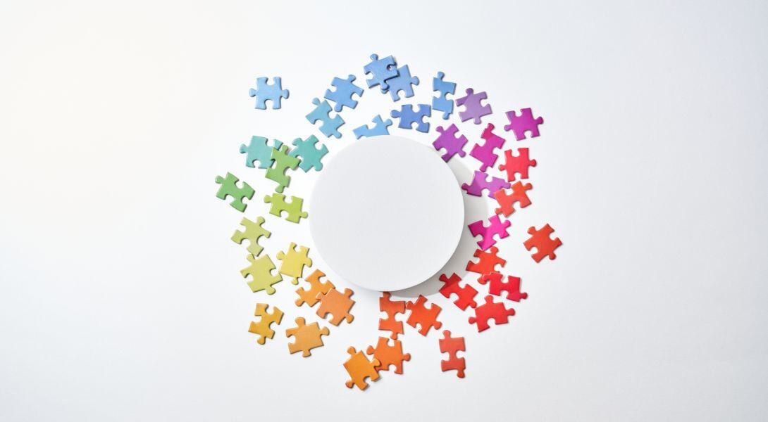 Colourful Puzzle pieces