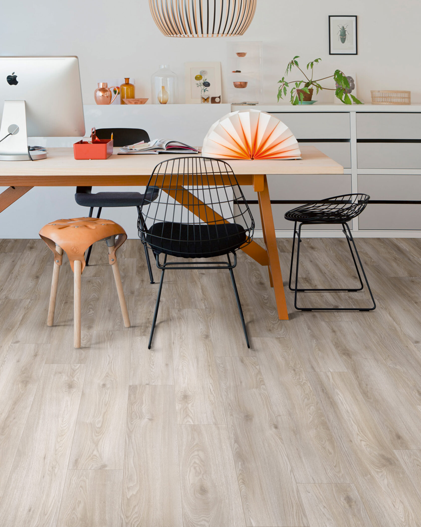 office interior with hard flooring