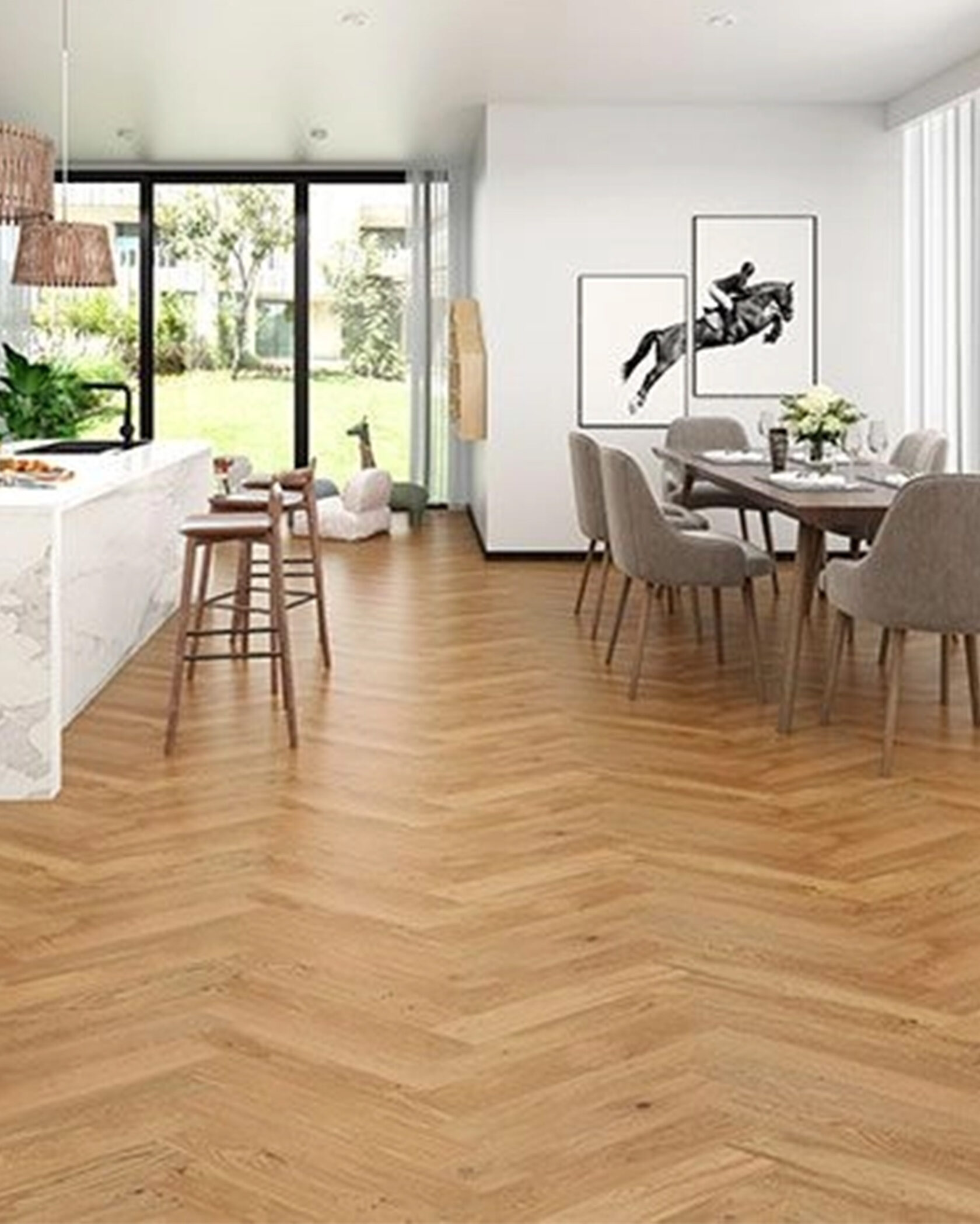 Coastline Herringbone Timber Flooring – Lifestyle Image 2 | Floorworld