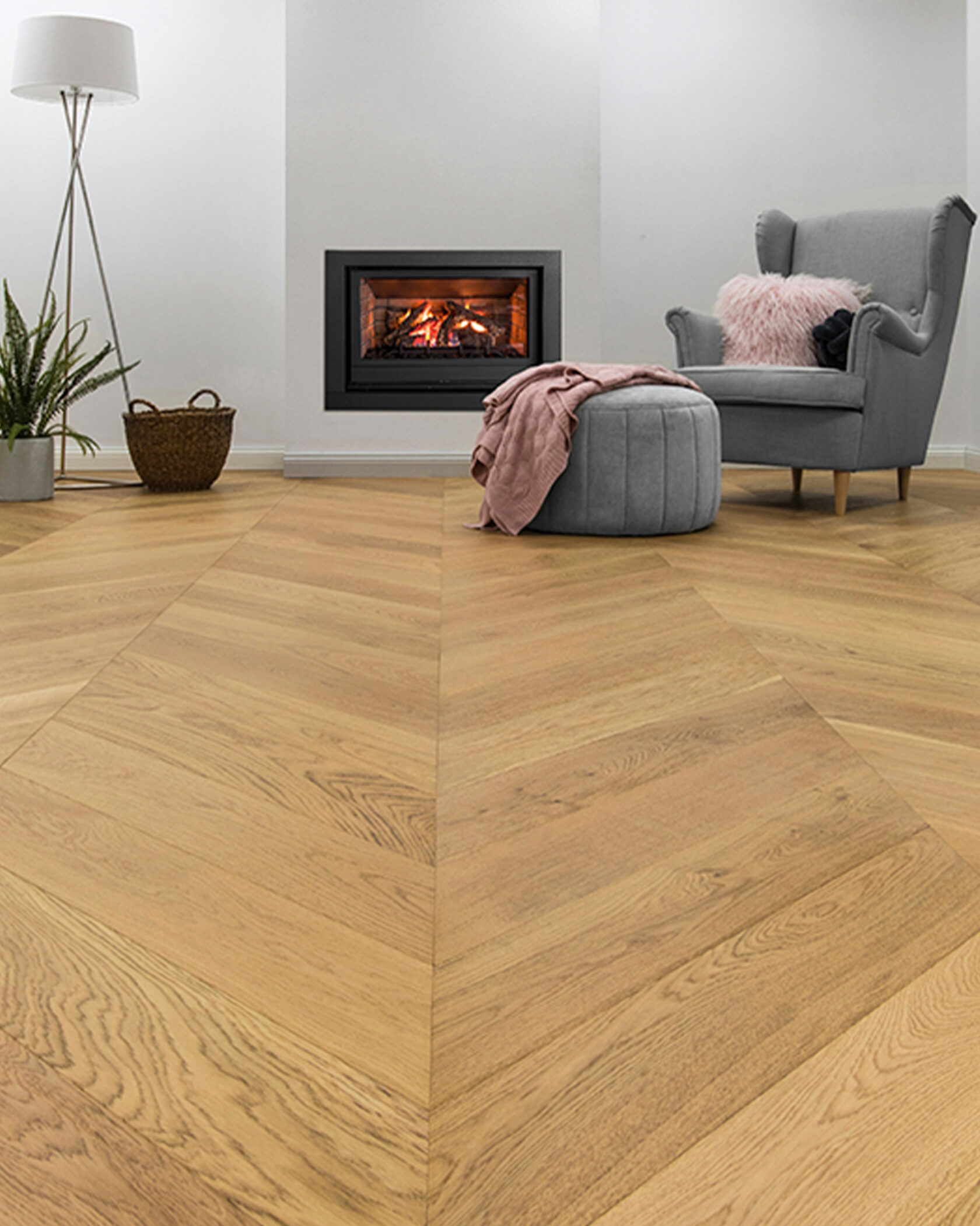 GrandOak Chevron Timber Flooring – Lifestyle Image 3 | Floorworld