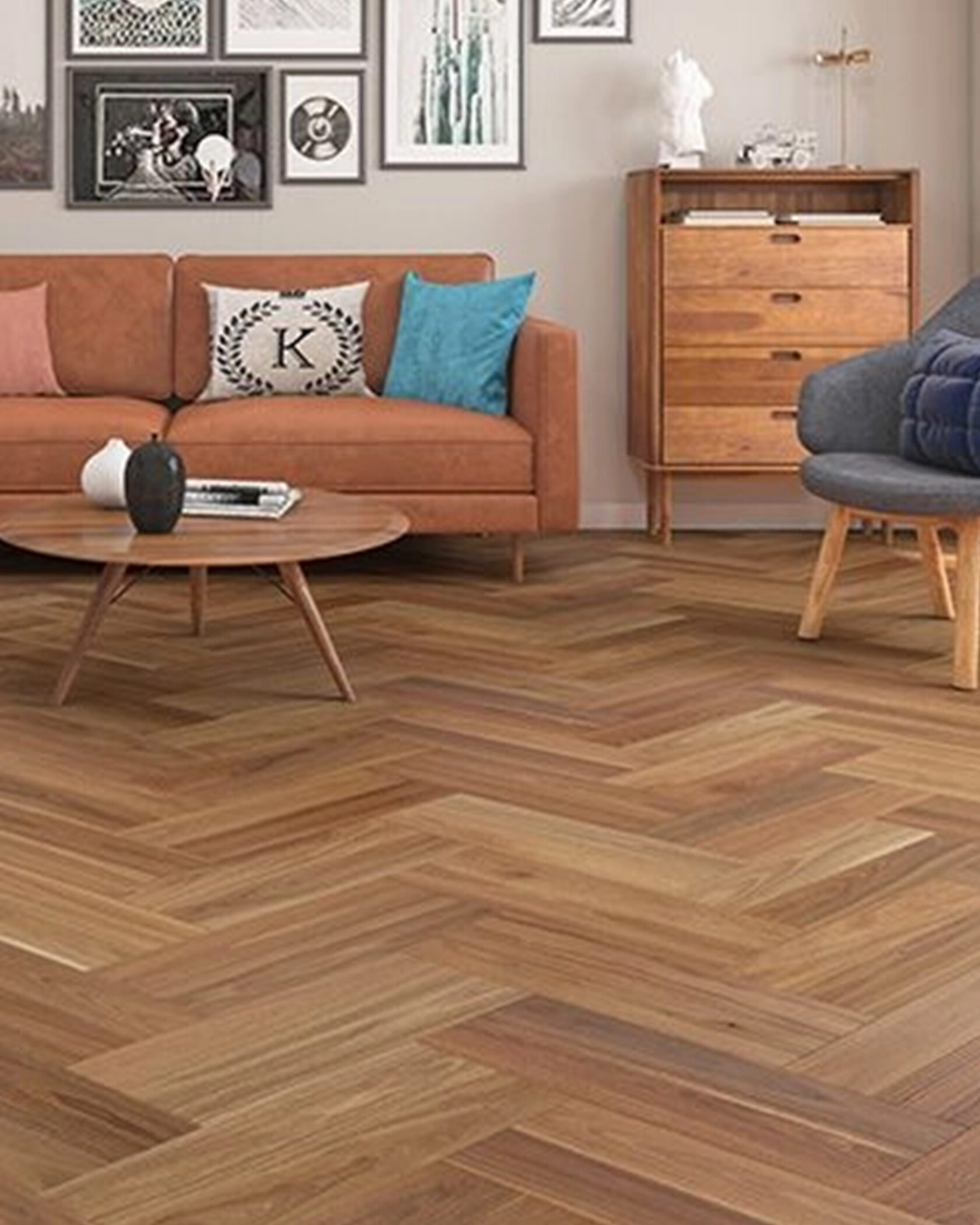 Regency Herringbone Timber Flooring – Lifestyle Image 1 | Floorworld