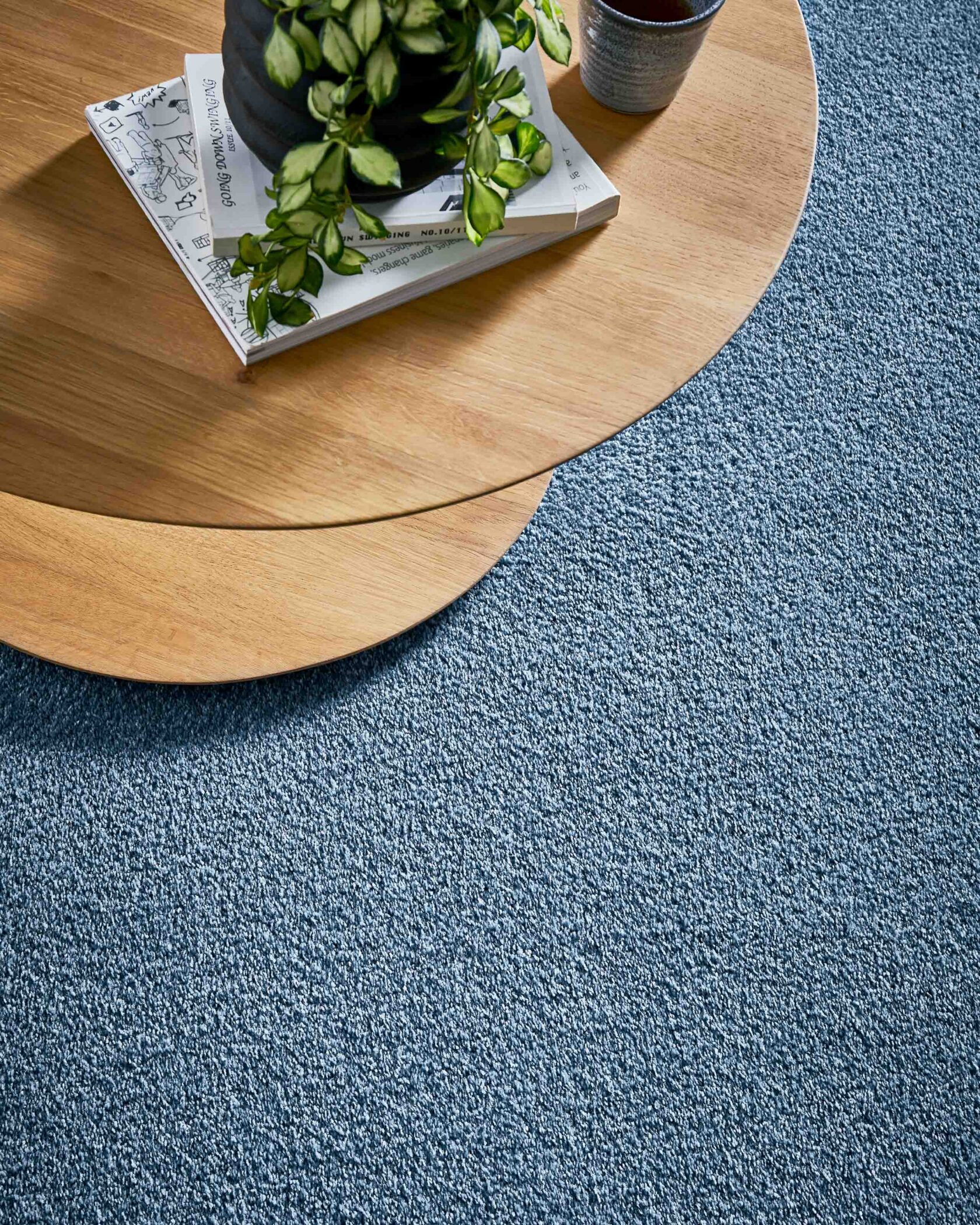 blue triexta carpet flooring
