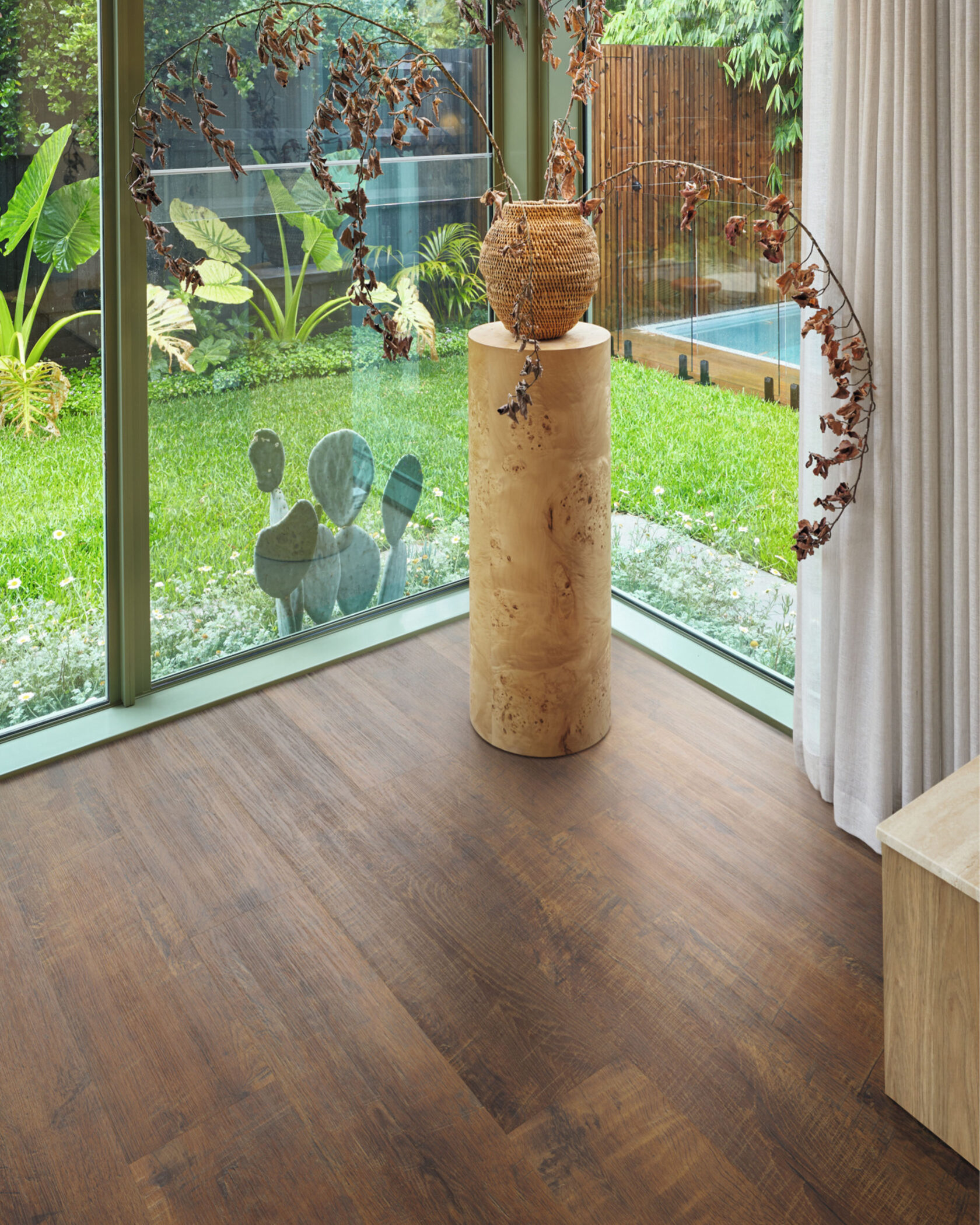 Vinyl Flooring near large window