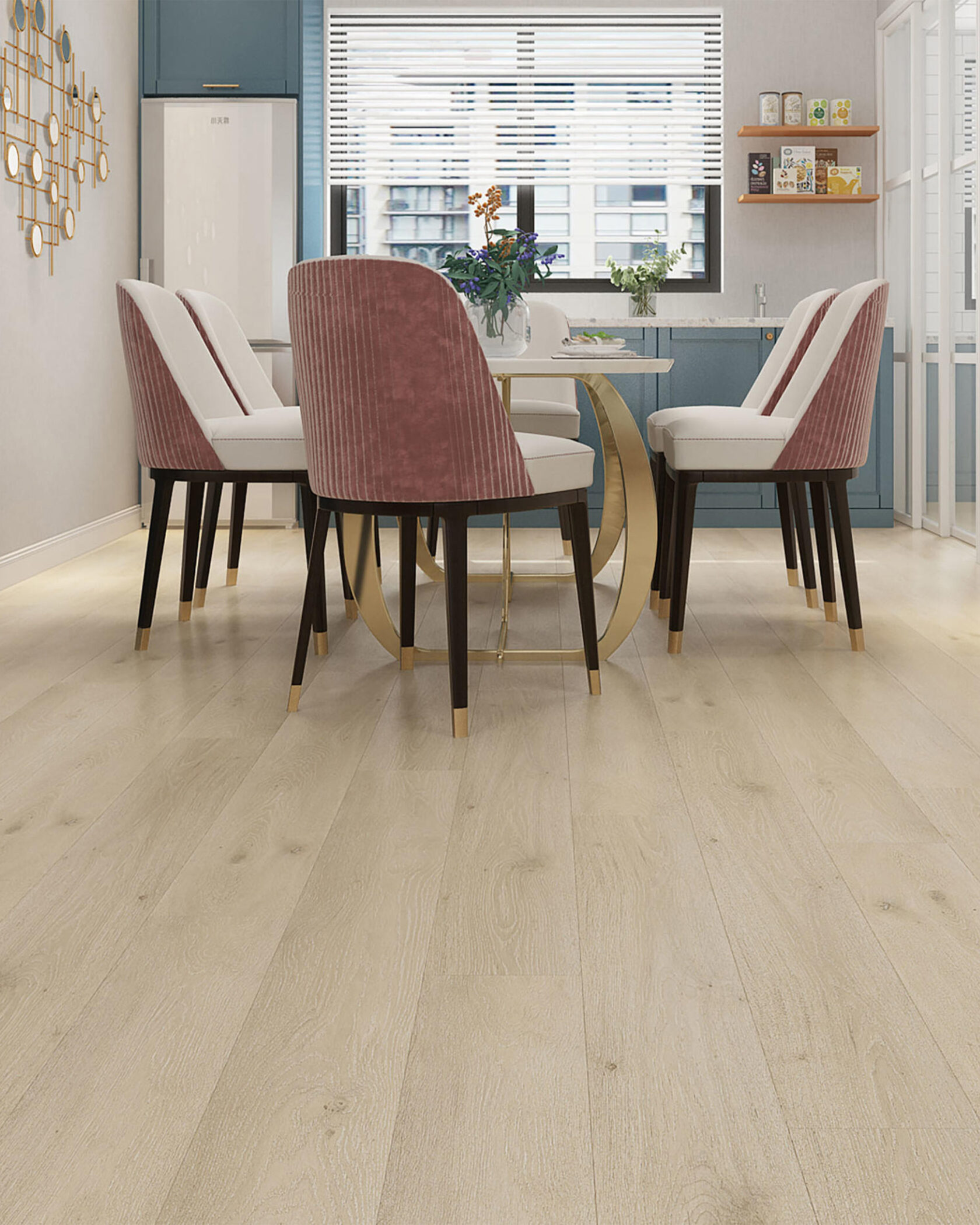 hybrid flooring in dining room